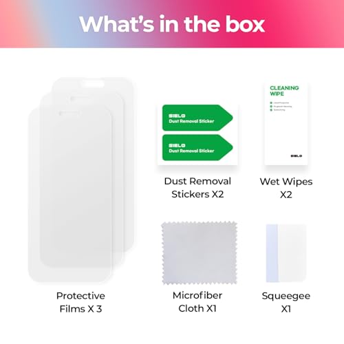 SIELO 3 Pack Matte Screen Protector, 9H Hardness Shatterproof & paper-feel PET Film, Anti-Glare & Anti-Fingerprint Case Friendly Screen Protector Film.