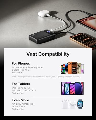 INIU Portable Charger, Smaller 45W Fast Charging Power Bank, 20000mAh Black - color: Black, size: 20000mAh