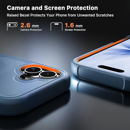 M MYBAT PRO for iPhone 17 Case,[Compatible with magsafe],Rugged Case Blue - color: Blue, size: iPhone 17（No Belt Clip）