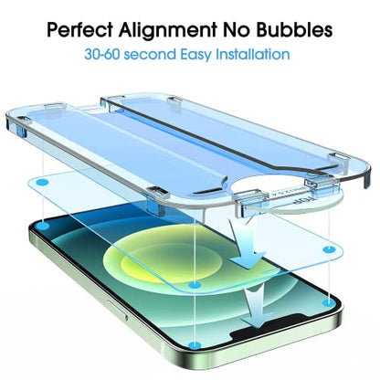 amFiIm OneTouch for iPhone 12 Mini Screen Protector 5.4" Tempered Glass - size: IPH12Mini-5.4"