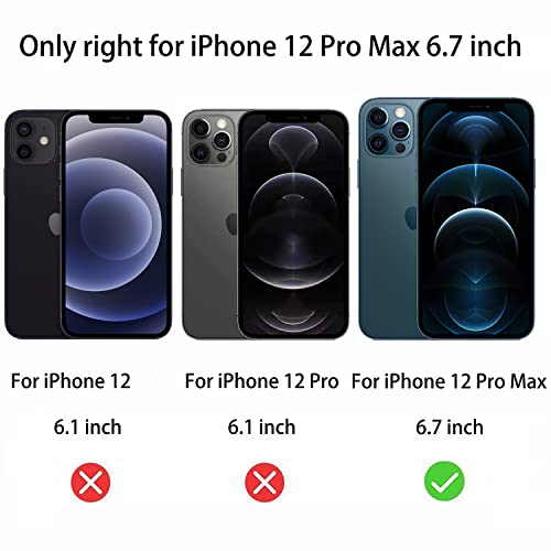 2 Pack Anti-Blue Privacy Tempered Glass Suit for iPhone 12 Pro Max Mirror Anti-Spy Screen Protector Anti-Peeping Film Electroplated 9H Hardness Anti-scratch 6.7 inch (Blue) - size: For iPhone 12 Pro Max