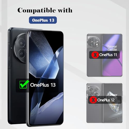 (2 Pack Designed for OnePlus 13 5G Privacy Screen Protector, Privacy Flexible Soft TPU Film [Support Fingerprint ID] [Case Friendly] [Anti-Spy] [Sensitive Touch] One Plus 13 Accessories