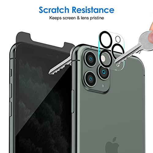JETech Privacy Screen Protector for iPhone 11 Pro, 2+2 Pack - size: iPhone 11 Pro