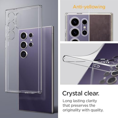 Spigen Liquid Crystal Designed for Galaxy S24 Ultra Case (2024) [Military-Grade Protection] - Crystal Clear - color: Crystal Clear, size: 6.8in (Galaxy S24 Ultra)