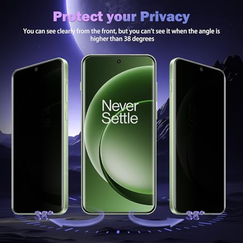 For One Plus 15R 5G Privacy Screen Protector (2 Pack) - size: One Plus 15R 5G 2P