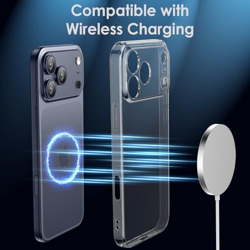 Shamo's Clear Flexible TPU Case for iPhone 17 Pro – with Camera Protection, Ultra Slim, Shockproof, Anti-Yellowing, Scratch-Resistant, Wireless Charging Compatible, Enhanced Grip (for iPhone 17 Pro) - size: For iPhone 17 Pro