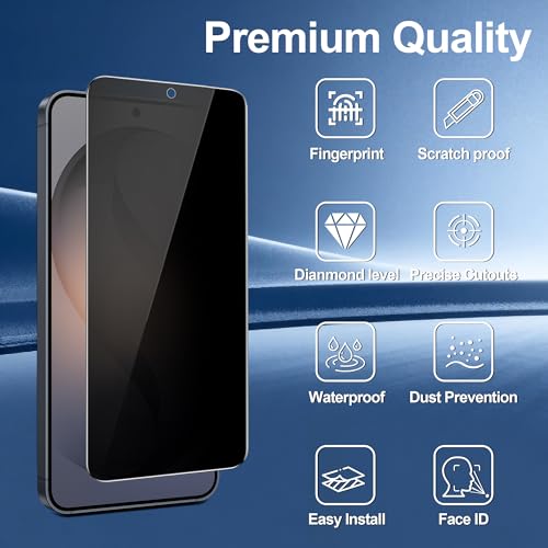 3 Pack Privacy Screen Protector for Samsung Galaxy s26 - color: Black Samsung Galaxy S26
