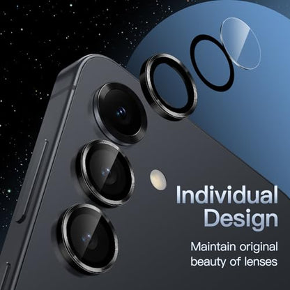 JETech Camera Lens Protector for Samsung Galaxy S25, Black, 1 Set - color: Black