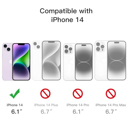 JETech Case for iPhone 14, 360° Protection, Light Purple - color: Light Purple
