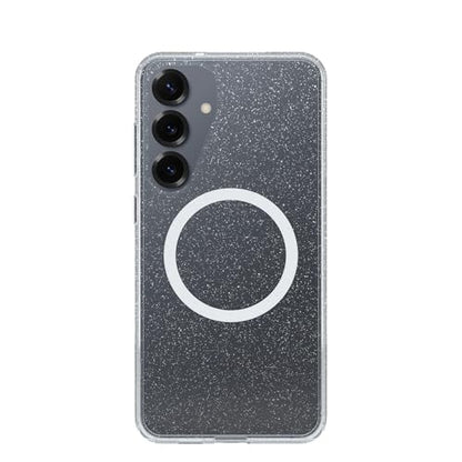 OtterBox Samsung Galaxy S25+ Symmetry Series Clear Magnet Case - Stardust Clear/Glitter - color: Stardust, style: Samsung Galaxy S25+