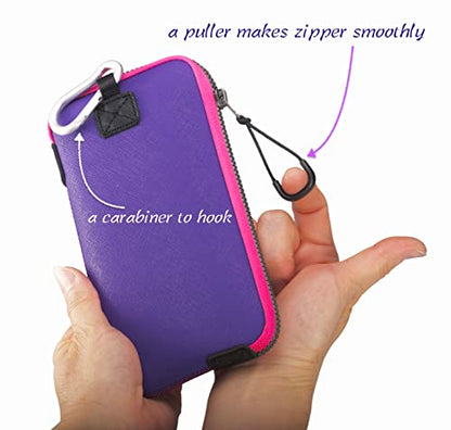 OneJoy Neoprene Cell Phone Pouch, Purple - color: PurpleRose