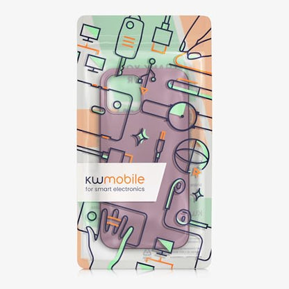 kwmobile Case Compatible with Apple iPhone 12 / iPhone 12 Pro Case - Soft Slim Metallic TPU Silicone Cover - Metallic Lavender - color: Metallic Lavender