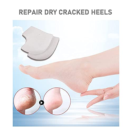 VivoFoot 2 Pair Gel Heel Protector,Heel Pain and Cracked Heels Relief Socks - size: 2 Pair (Pack of 1)