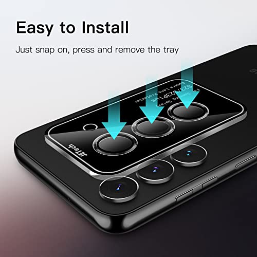 JETech Camera Lens Protector for Galaxy S23/S23+, Phantom Black, 1 Set