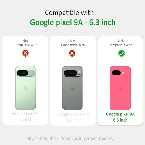 for Google Pixel 9a Lanyard Case Clear Adjustable Neck Shoulder Crossbody Strap Mobile Cover Transparent Durable Soft Cover Women Shockproof Protective Phone Case for Pixel 9a - Rainbow - size: for Google pixel 9a