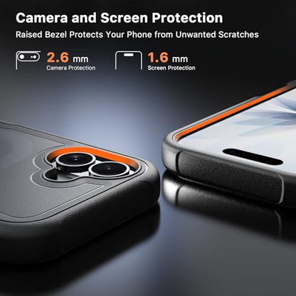 M MYBAT PRO for iPhone 17 Case,[Compatible with magsafe],Rugged Case Black - color: Black, size: iPhone 17（No Belt Clip）