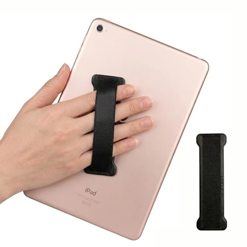 Hand Holder Strap for ipad, Tablet Hand Holder Strap, Universal Handle Grip for iPad Kindle, Mini Tablets and Cases (Black) - color: Black