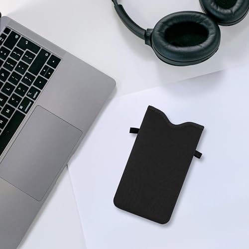 HAQuke Men Women Phone Sleeve Pouch Case Bag with Crossbody Strap/Neck Lanyard for iPhone 17/16/15 Pro Max, Air, 16/15 Plus, 16e; Black - color: Black