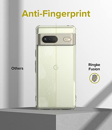 Ringke for Google Pixel 7 Case [Fusion Matte Clear] | Oil & Dirt Resistant, Anti-Fingerprint Technology Prevents Oily Smudges, Frosted Coating Feels Velvety Soft - size: Pixel 7