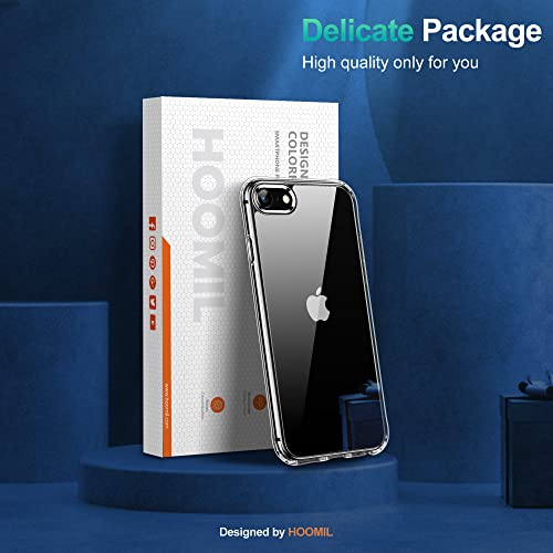 HOOMIL Case for iPhone SE 3rd/2nd Gen, iPhone 7/iPhone 8, Non-Yellowing, Drop Protection, Anti-Scratch Transparent Hard Back Phone Cover - Crystal Clear - color: Clear, size: iPhone 7/8/SE 2020/2022