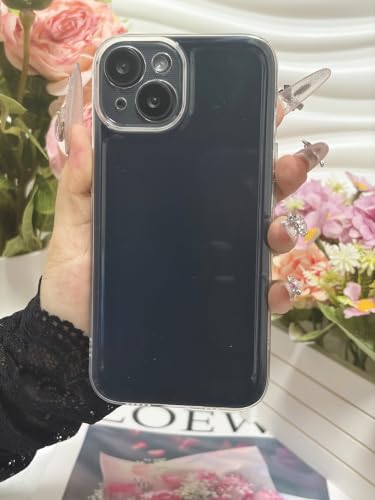 Case Compatible with iPhone 15 Plus, Non-Yellowing Shockproof Anti-Scratch Clear Soft Phone Cover with Lens Protector - Clear - color: Clear, size: iPhone 15 Plus