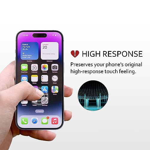 iCarez HD Anti Glare Matte Screen Protector for iPhone Air 2025 [3 Pack] (Case Friendly) Premium No Bubble Easy to Apply with Hinge Installation