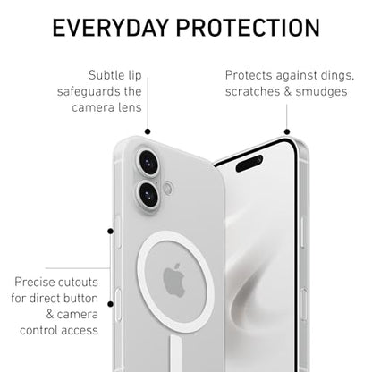 PEEL Magnetic Case for iPhone 16 (Transparent Clear) - color: Clear, size: Magnetic