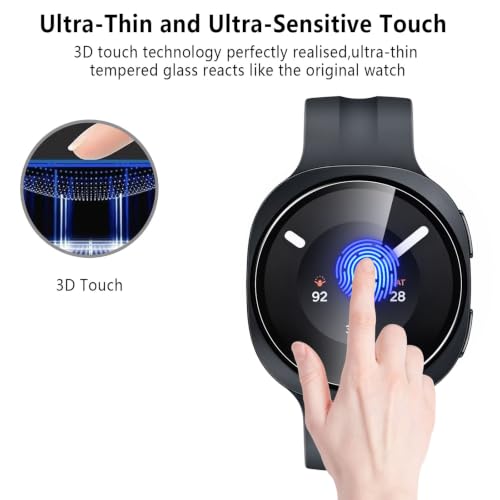 6-Pack Tempered Glass for Samsung Galaxy Watch 9 44mm Watch Screen Protector, 9H Hardness HD Clear Anti-Scratch Tempered Glass Protection Film for Galaxy Watch9 44mm, Bubble Free Anti Scratch - size: Galaxy Watch 9 44mm