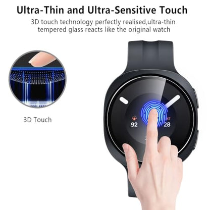 6-Pack Tempered Glass for Samsung Galaxy Watch 9 44mm Watch Screen Protector, 9H Hardness HD Clear Anti-Scratch Tempered Glass Protection Film for Galaxy Watch9 44mm, Bubble Free Anti Scratch - size: Galaxy Watch 9 44mm