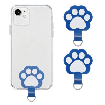 uxcell Phone Tether Tab Universal Cat Paw Phone Lanyard Case Patch Phone - color: Blue