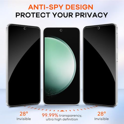 3+3 for Samsung Galaxy S23 FE 5G Privacy Screen Protector Camera Protector - size: Galaxy S23 FE Privacy