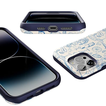 Casely iPhone 14 Pro Max Case | Dolce Vita | Amalfi Aperitivo | Bold Protective Design | Compatible with MagSafe - color: Dolce Vita | Amalfi Aperitivo