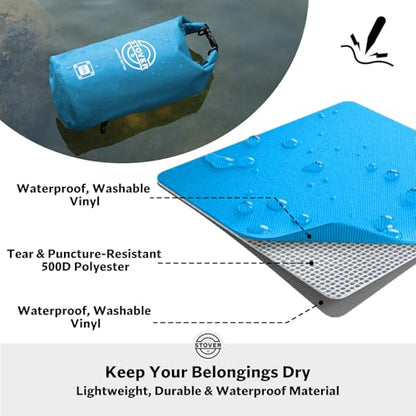 5/10/25/30/40L Waterproof Dry Bag, Medium Lightweight Roll Top Dry Bag Backpack w/Waterproof Phone Case, Kayaking, Travel, Hiking, Fishing, Tubing, Camping, the Beach, Men/Women (Blue) - color: 5/10l Blue, size: 10L