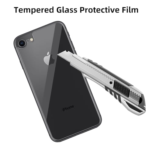 3 Pack Glass Back Screen Protector for iPhone8/7/SE (2022)/SE (2020) - size: iPhone 8 / 7 / SE (2022)/ SE (2020)