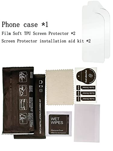 jioeuinly TCL 4X 5G Case Cover for TCL 20 A R AX 5G Phone Case + [2 Pack] Film Soft TPU Screen Protector TPU Soft Cover Transparent