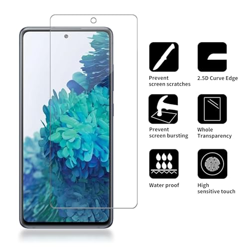4 Pack Glass Screen Protector Compatible for Samsung Galaxy S20 FE 5G / SM-g781u [9H Hardness]-HD Screen Tempered Glass, Scratch Resistant,Easy Install [Case Friendly] - size: Galaxy S20 FE 5G