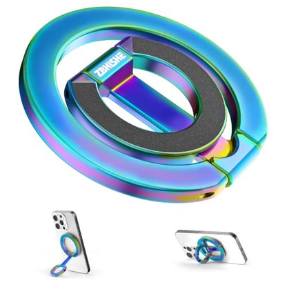 Magnetic Phone Ring Grip for MagSafe Compatible with iPhone Samsung (Color) - color: Colorful