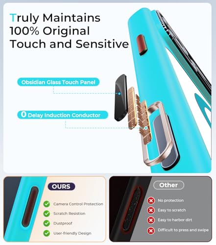 Magnetic for iPhone 17 Pro Max Case with Integrated Camera Protection, [Seamless Work with Magsafe] [Military Grade Shockproof] [Covered Camera Control Button] Case for iPhone 17 Pro Max 6.9'', Teal - color: Teal