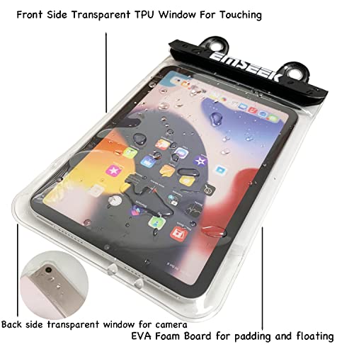 Waterproof Ebook Reader Case Holder Tablet Cover Bag eReader Dry Pouch for Amazon Kindle Paperwhite Oasis Fire 7 Nook Kobo iPad mini Samsung Tab Google Nexus Up to 8.5” (Pink) - color: Pink