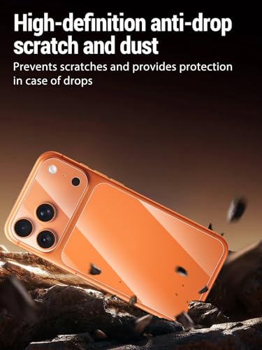 Protective film for iPhone 17 Pro Max, 3-Pack Camera Lens + 3-Pack Back Film Ultra Clear Anti-Scratch PET material Full-Body Protector, Thin & Flexible