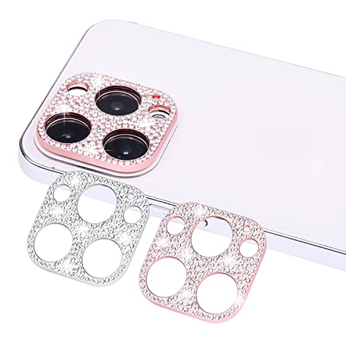 Wisdompro [2 Pack] Bling Camera Lens Protector for iPhone 13 Pro Max/13 Pro - size: for iPhone 13 Pro Max & 13 Pro