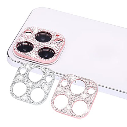 Wisdompro [2 Pack] Bling Camera Lens Protector for iPhone 13 Pro Max/13 Pro - size: for iPhone 13 Pro Max & 13 Pro