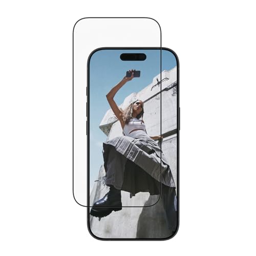 SAFE. by PanzerGlass® Screen Protector w. Black Frame iPhone 17 | 16 Pro | Ultra-Wide Fit w. EasyAligner