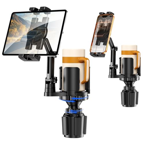 Tablet Holder for Car, 3 in1 Stable Cup Holder ipad Car Mount with Expander
