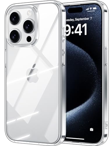 X-level Compatible with iPhone 15 Pro Case Clear Thin Soft TPU Slim Fit Mobile Phone Cover Anti-Slip Grip Scratch Resistant Phone Cases for 15 Pro - color: Clear, size: iPhone 15 Pro
