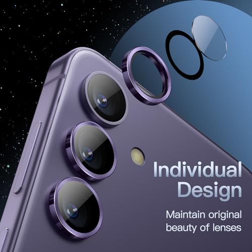 JETech Camera Lens Protector for Galaxy S24 Plus, Cobalt Violet, 1 Set - color: Cobalt Violet