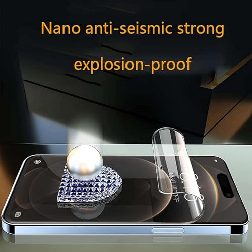 Hydrogel Film Screen Protector for iPhone 17 Pro, Soft TPU Transparent Protective Screen Protector Film -Not Tempered Glass -3 Packs