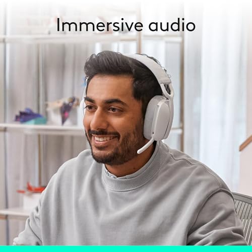 Logitech Zone Vibe 100 Wireless Over Ear Headphones - Off White - color: Off White