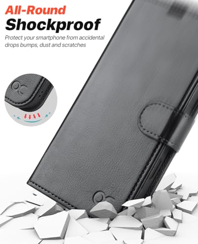 OCASE for iPhone 17 Pro Max Detachable Wallet Case with Card Holder, 2 in 1 PU Leather Flip Folio with RFID Blocking Stand Wrist Strap Shockproof Phone Cover 6.9 Inch 2025, Black - color: Black, size: iPhone 17 Pro Max
