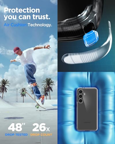 Spigen for Galaxy S24 FE Case, Ultra Hybrid [No Magnet Ring] [Anti-Yellowing] - Crystal Clear - color: Crystal Clear, size: Galaxy S24 FE